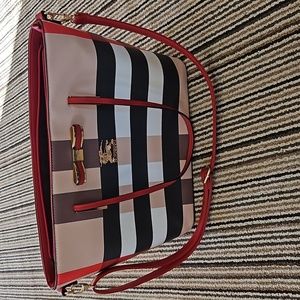 Burberry Prorsum Coated Canvas Large Tote Bag